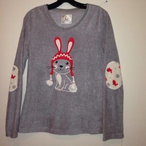 Pj Coutoure Gray Rabbit Long Sleeve