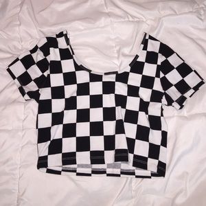 Checkered Crop top