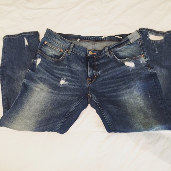 Zara denim ankle jeans sz 42 USA 10