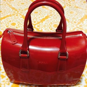 Authentic Furla Candy Bag - Burnt Red, Large