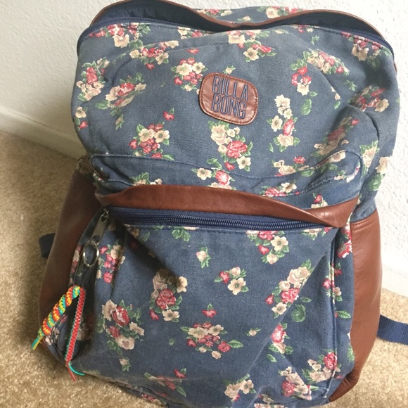 Billabong floral backpack