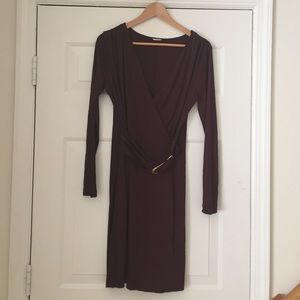 Three Dots Faux Wrap Dress