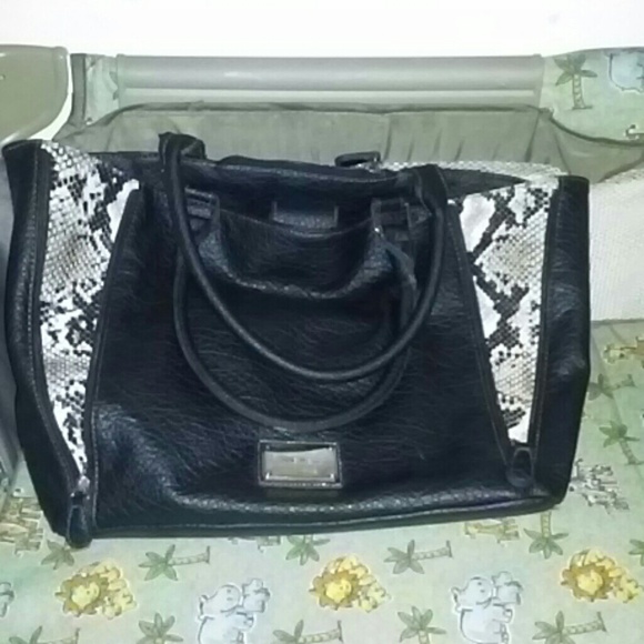 Leather nine west toat