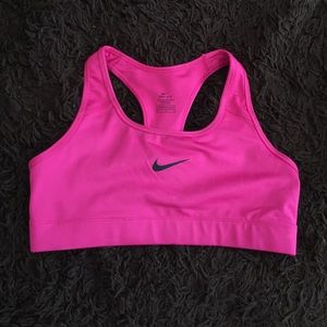 Nike pink sports bra