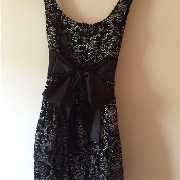 Black and Silver Semi Formal Dress - Picture 2 of 3