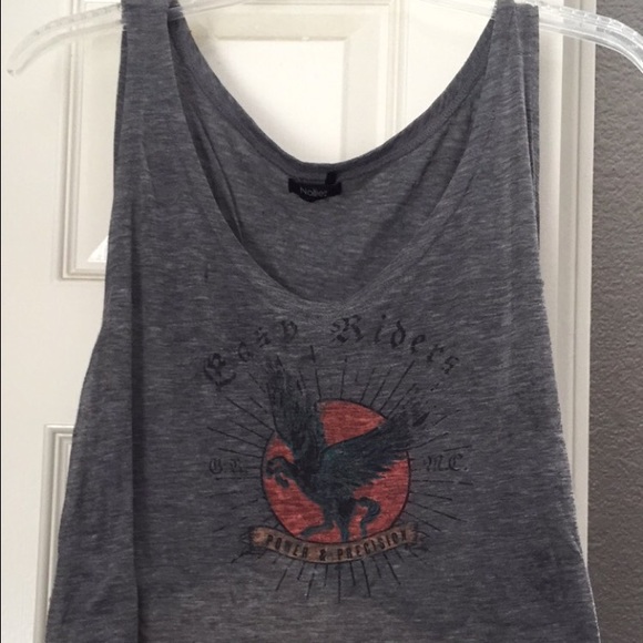 Short shirt (grey) and flowy, Pac Sun