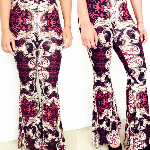Festival leggings ✨✨Bell Bottom Stretch Pants - Picture 2 of 4