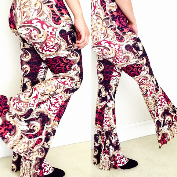 Festival leggings ✨✨Bell Bottom Stretch Pants - Picture 3 of 4