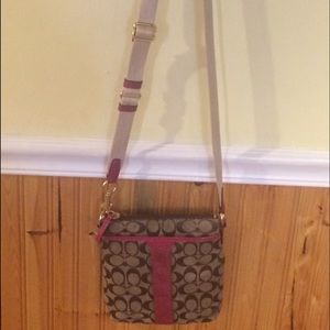 Brown Coach Messenger Bag