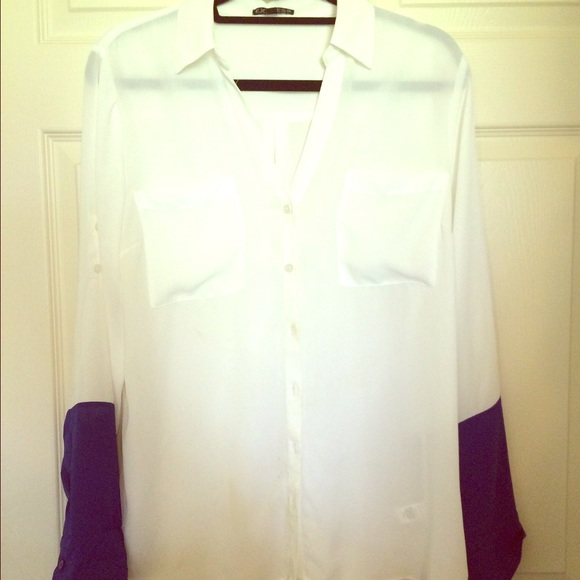 Express Tops - White button up