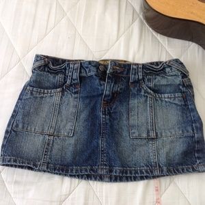 Denim skirt, short