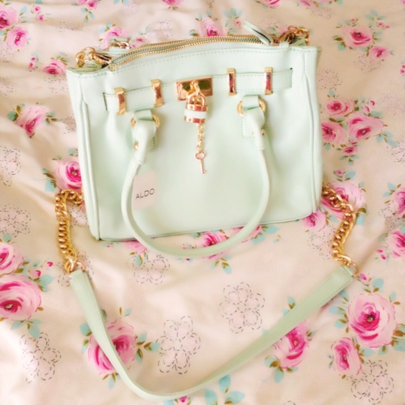 ALDO Handbags - Gold Accented Mint Handbag