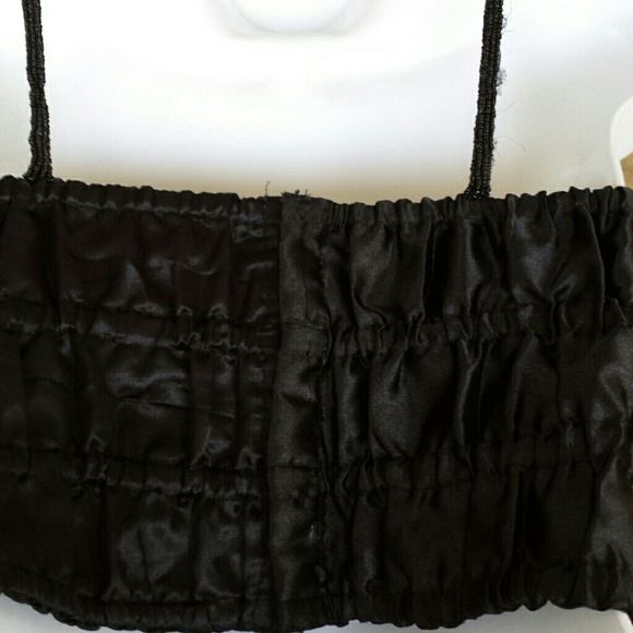 Beautiful black beaded crop top - Picture 2 of 4