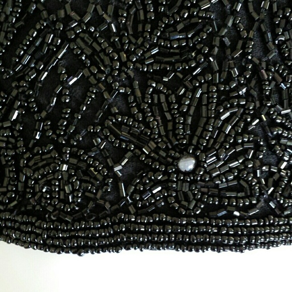 Beautiful black beaded crop top - Picture 4 of 4