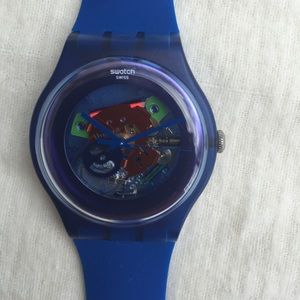 NWOT Swatch skeleton watch
