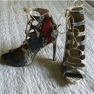 Zara lace up sandals