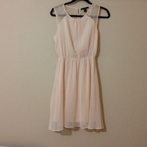 Peach Chiffon Dress