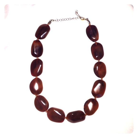 Tortoise Shell Statement Necklace