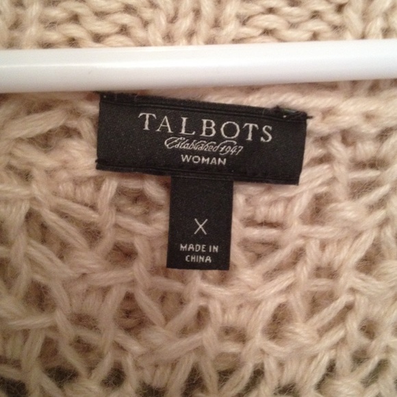 Talbots waffle sweater jacket - Picture 4 of 4