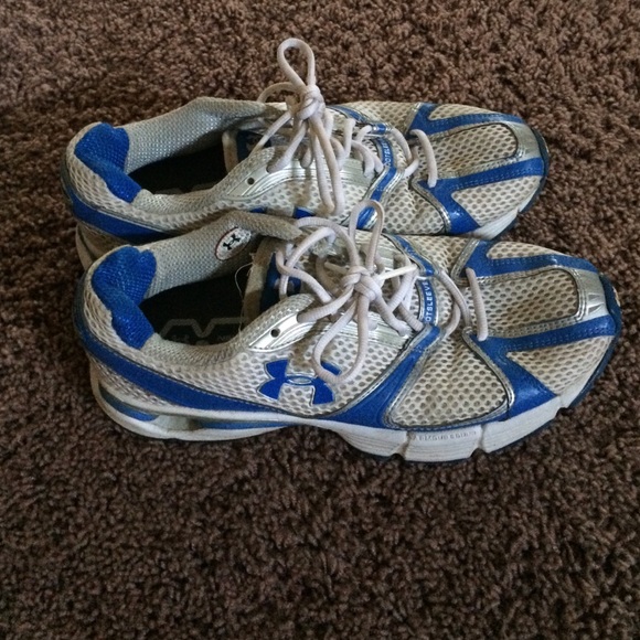 Under armor sneakers. Blue and white mesh! - Picture 1 of 4