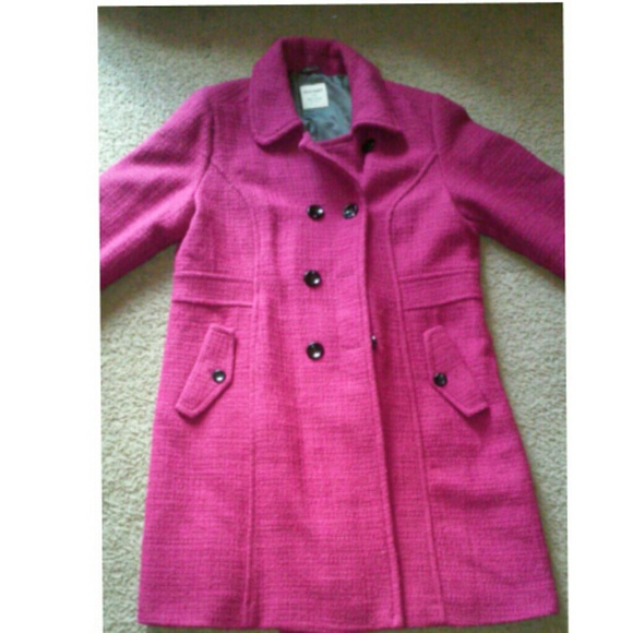 Pink pea coat
