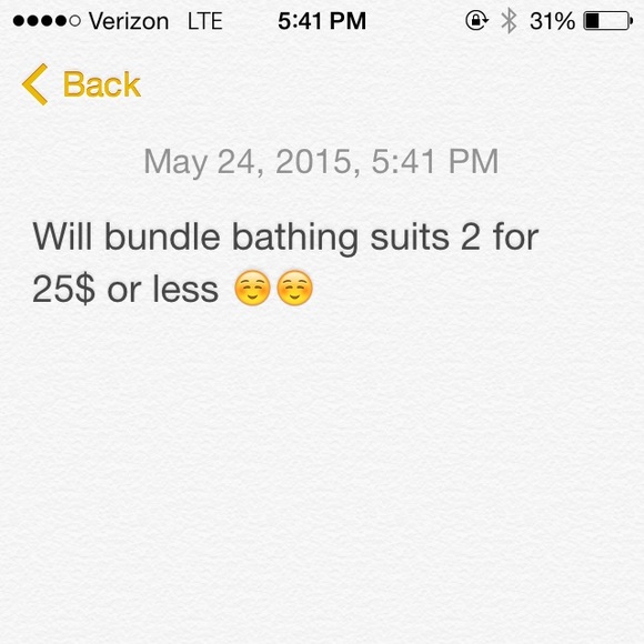 Bathing suit bundles