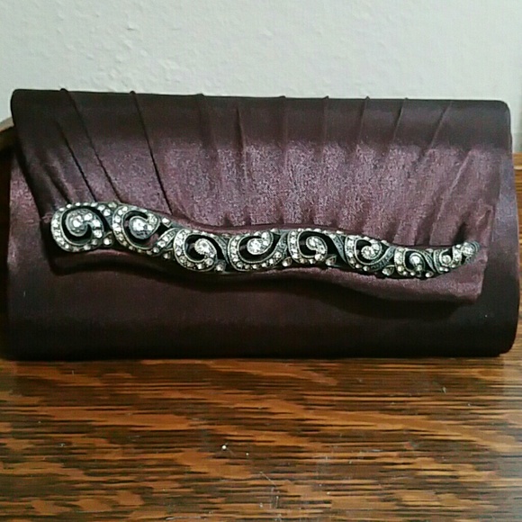 Satin evening bag