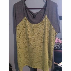 Neon Yellow Lace Shirt