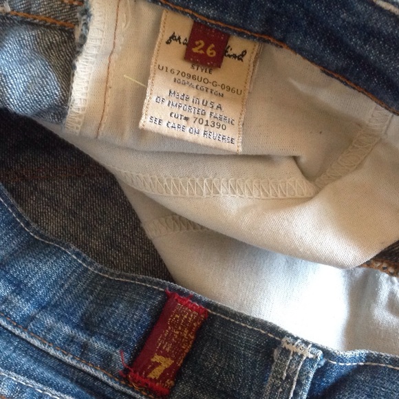 💖💕7 FOR ALL MAN KIND FLARED DENIM JEANS💖 - Picture 3 of 4