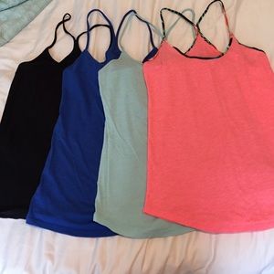 Set of 4 VS pink tanks