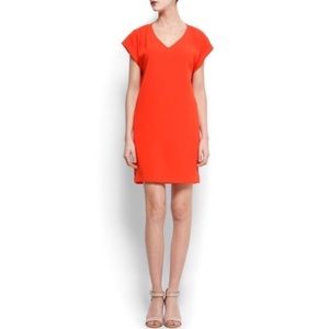 MNG Orange Shift Dress Size L
