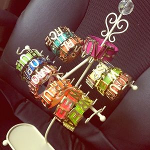 13 BCBG Bracelets and stand