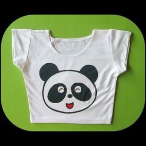 Adorable Panda Crop Top!
