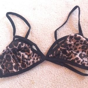 Nasty Gal cheetah bralette