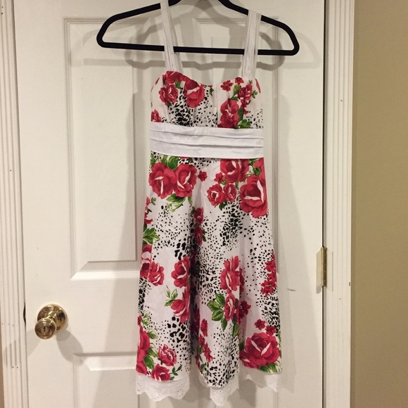 Red Floral Dress