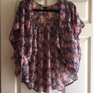 Floral cover up jacket