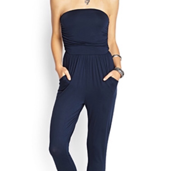 Forever 21 Navy Jumpsuit