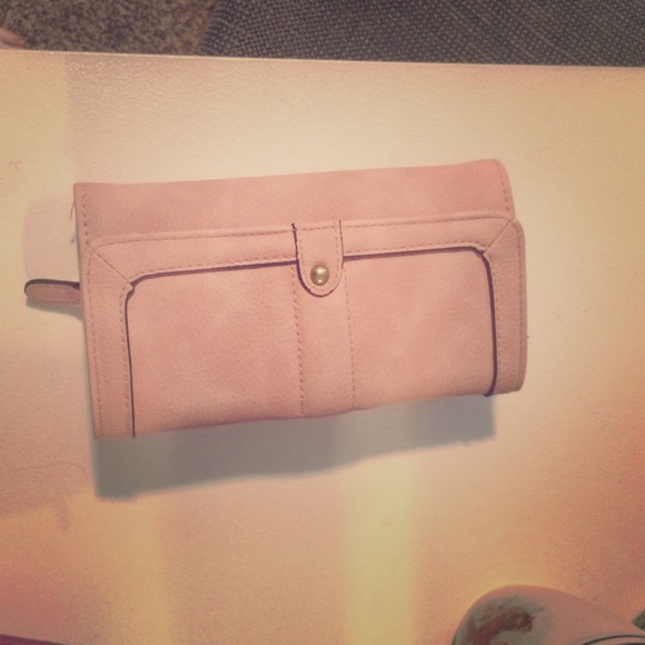 Pale pink wallet