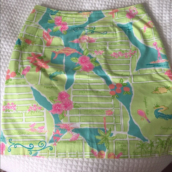 Lilly Pulitzer Everglades skirt size 4