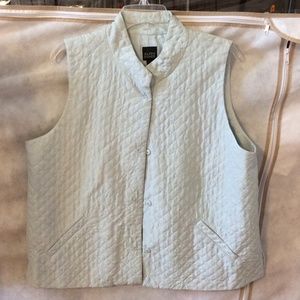 Eileen Fisher light blue vest