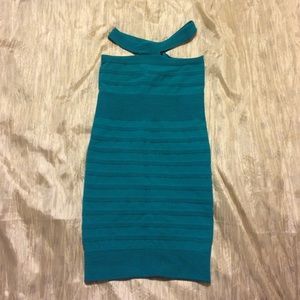 Teal Bebe dress & it's a One Size Fits All!