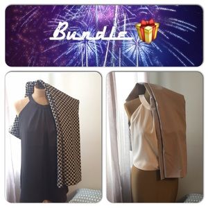 Crosby street Geo-print and grey pin-stripe pant!