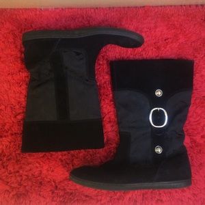 Black coach boots