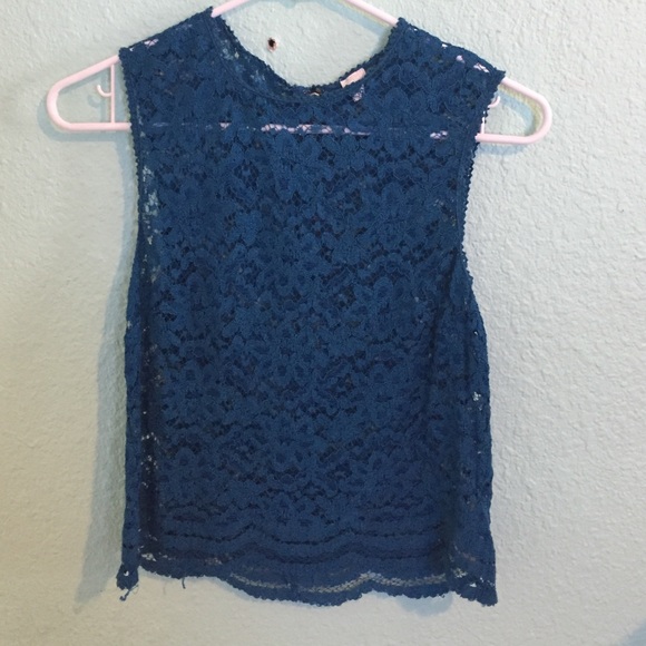 blue lace tank forever 21