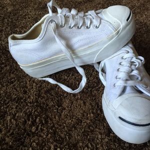 Platform Converse Jack Brucell Tennis Shoes