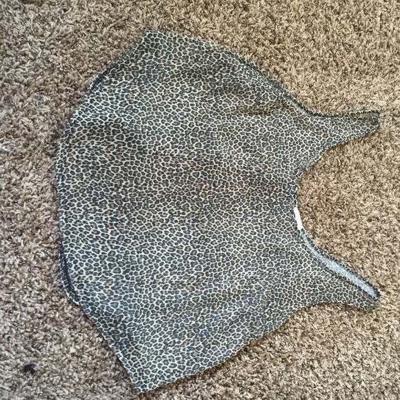 Brandy Melville cheetah crop top