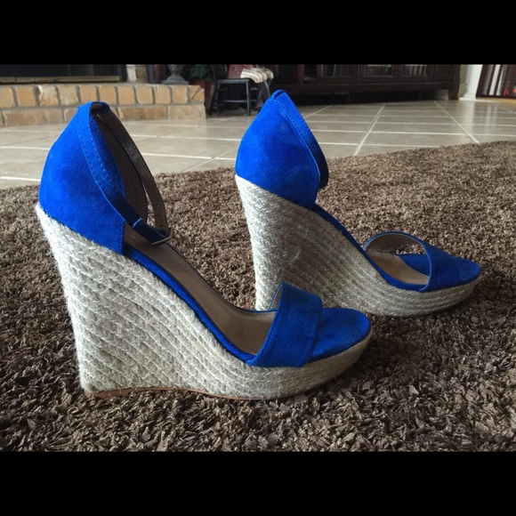 Vibrant Blue Wedges
