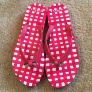 💥Sold💥 Coach Signature Flip Flops