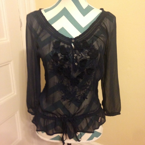 Hollister sheer top