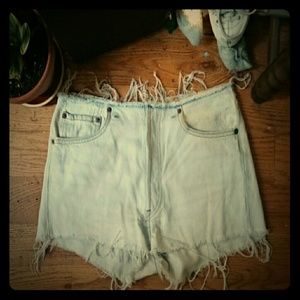 Vintage Levi's Bleached Denim Cutoff Shorts
